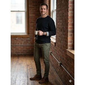 Smartwool Men's Large Charcoal Gray 100% Merino Wool Crewneck Sweater F11-D1